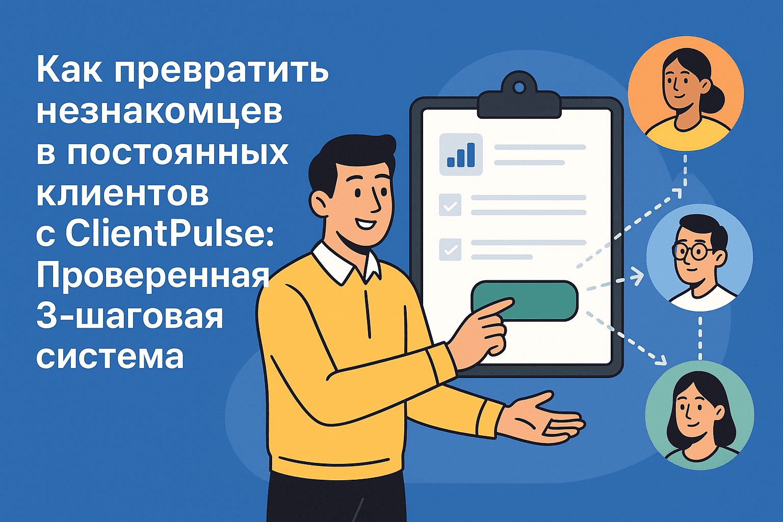 Как превратить незнакомцев в постоянных клиентов с ClientPulse