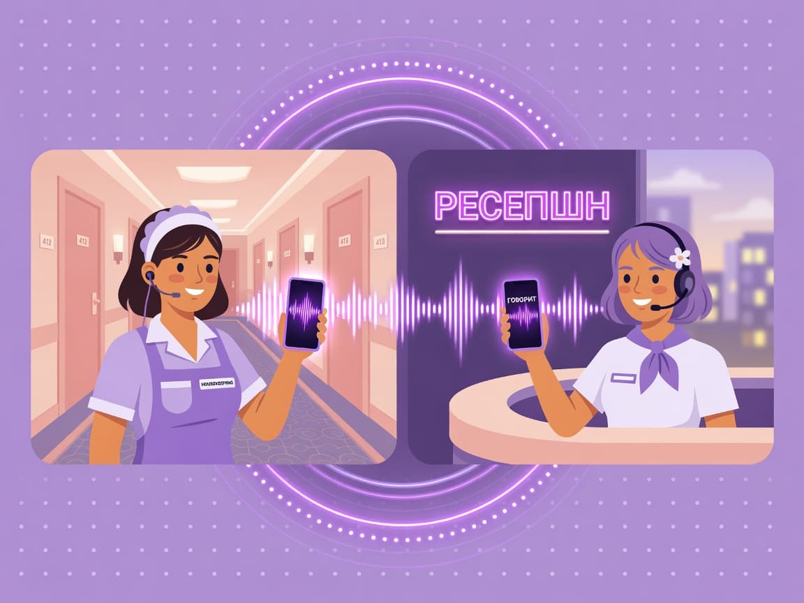 Ресепшн и горничная отеля на связи через приложение «Рация»